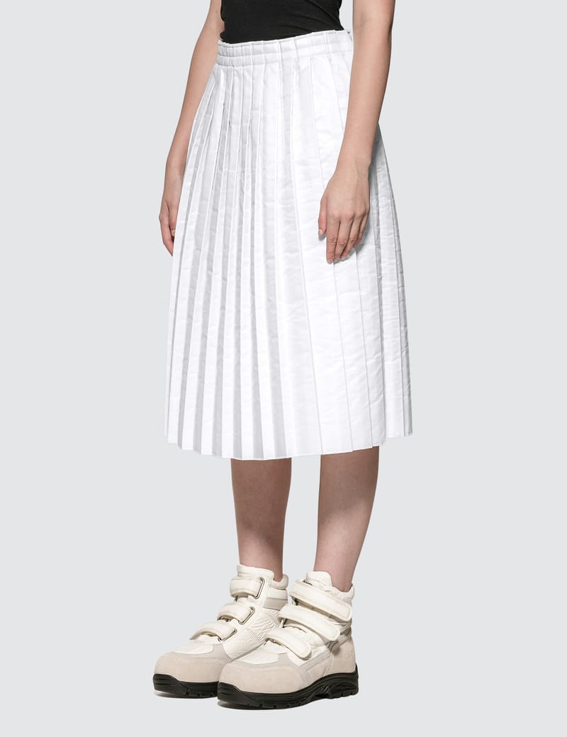 【送料&関税込】MM6 Maison Margiela Pleated Skirt MM6 Maison Margiela Pleated Crepe Midi Skirt | Green | FARFETCH