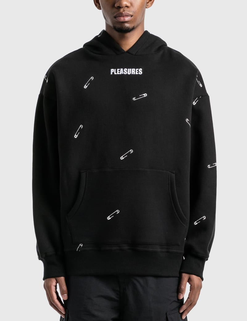 Pleasures Safety Embroidered Hoodie HBX Globally Curated