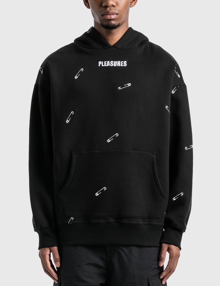 Pleasures safety embroidered hoodie clearance