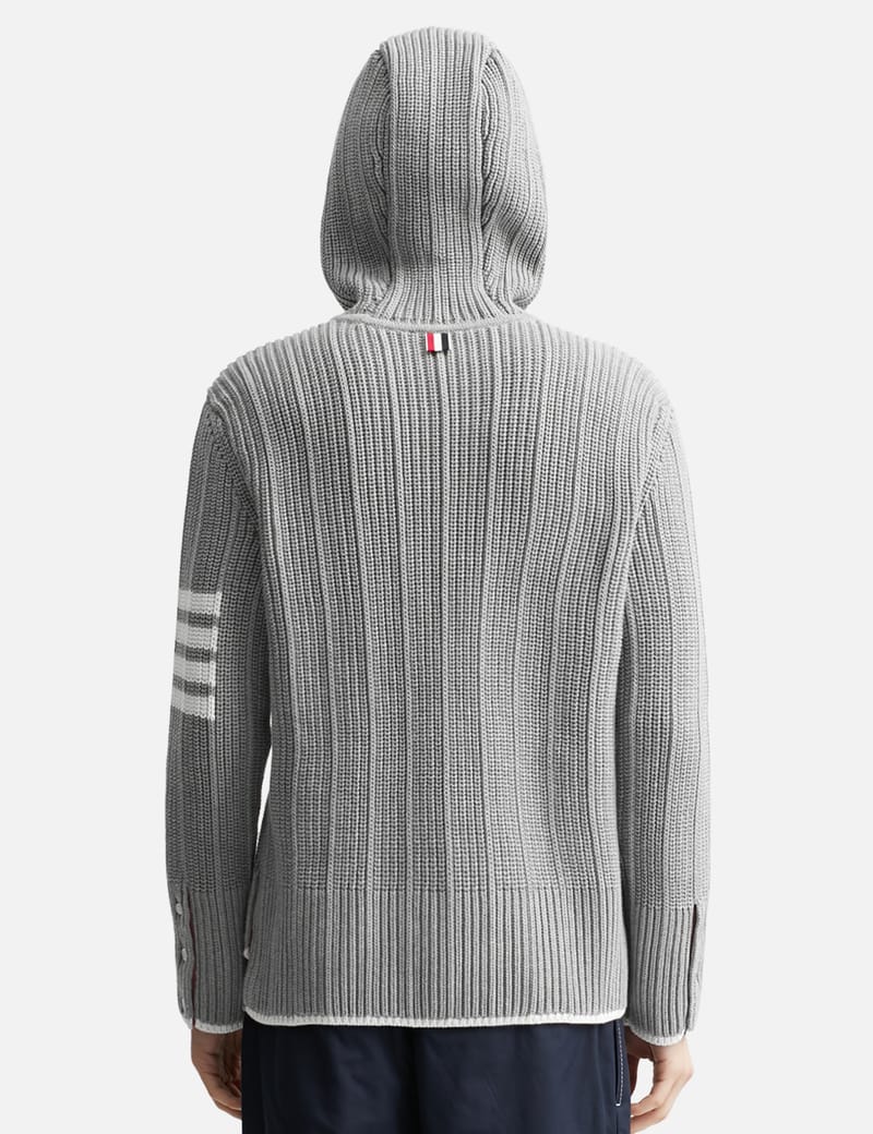 パーカー・フーディ THOM BROWNE 4BAR COTTON HOODIE Thom Browne - Cotton 4-Bar Hoodie | HBX - Globally Curated