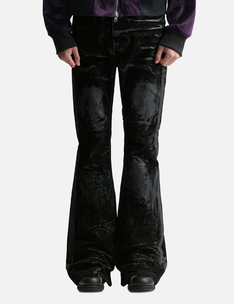 Undermycar - Glacial Velvetin Flared Jeans | HBX - Globally