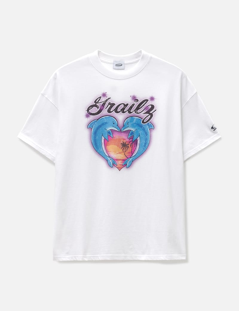 【GRAILZ】DOLPHIN HEART GRAPHIC T-SHIRT [BLACK] GRAILZ - Dolphin Heart Graphic T-shirt | HBX - Globally