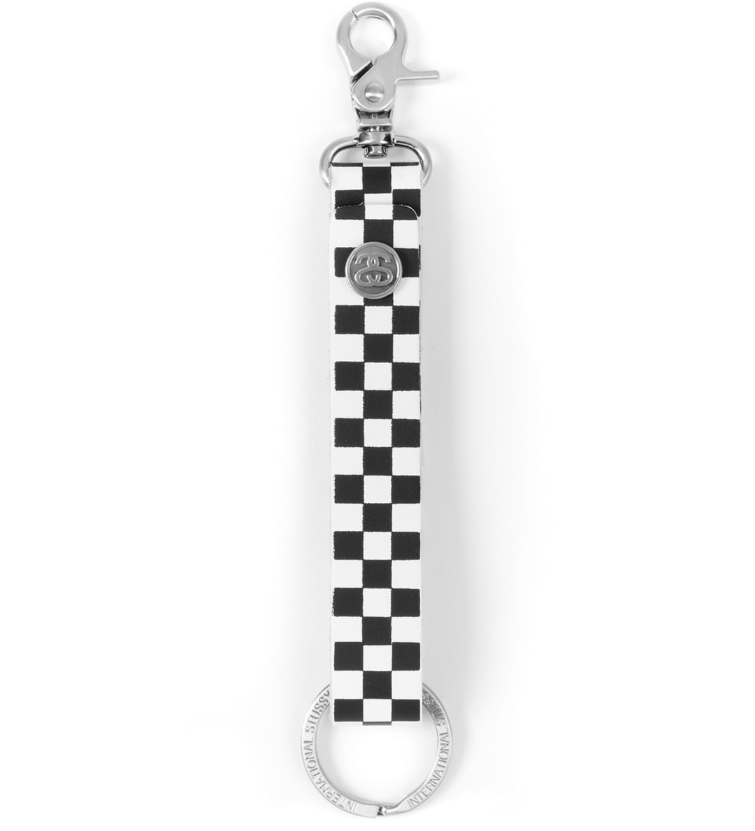 Stüssy - White Checker Key FOB | HBX - 하입비스트가 엄선한 글로벌 패션&라이프스타일