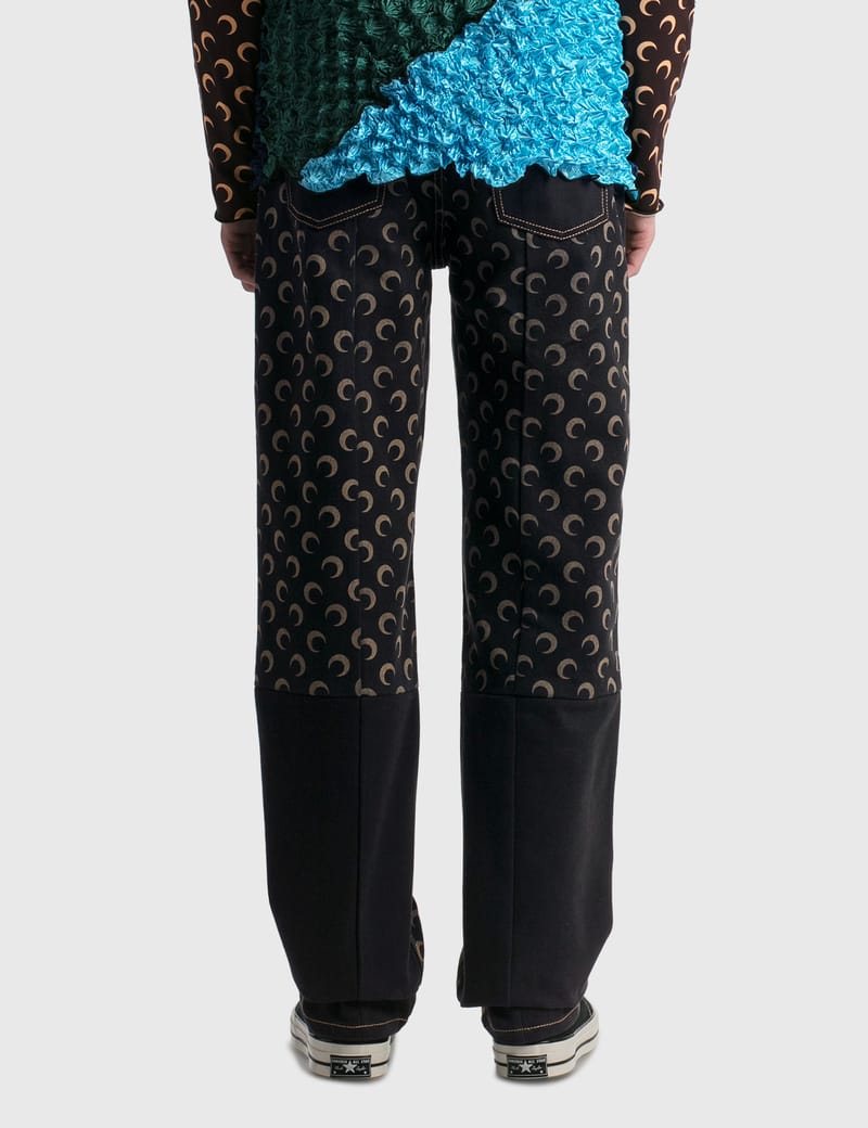 Marine Serre - Moon Denim Trousers | HBX - Globally Curated