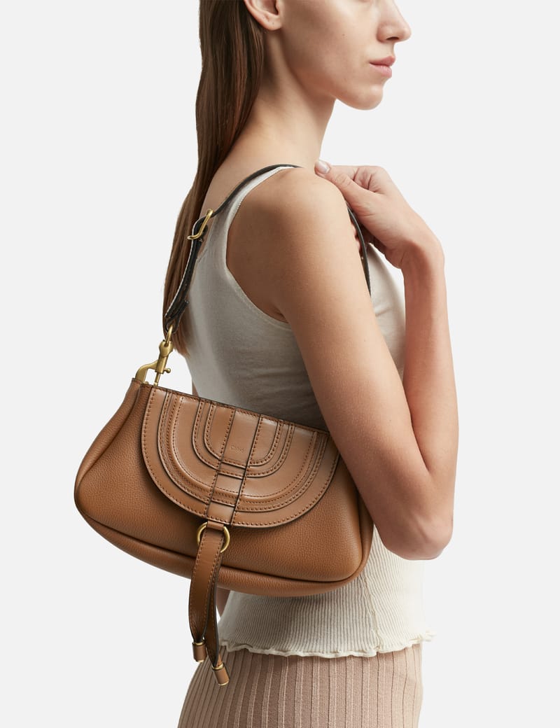 Chloé marcie small leather shoulder bag hot sale