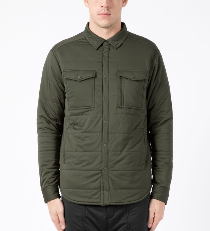 Snow Peak - Olive Flexible Insulated Shirt | HBX - Globally