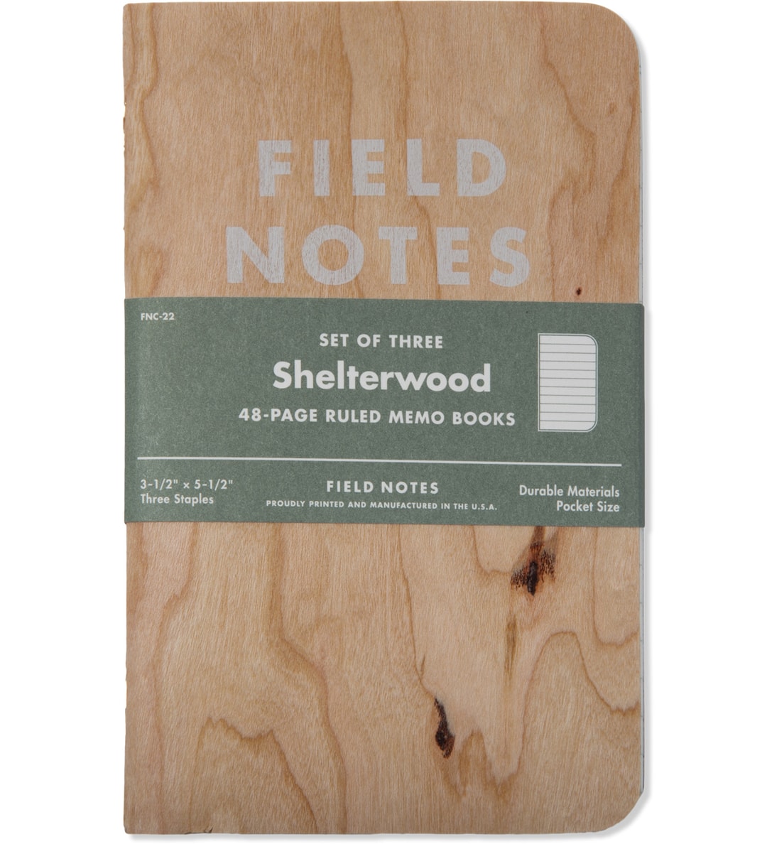 Field Notes - Shelterwood Limited Edition 3-Pack 48 Page Ruled