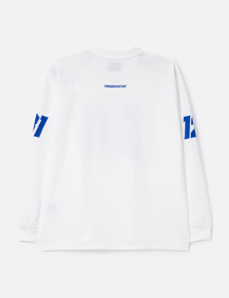 ウェア THISISNEVERTHAT football jersey white L thisisneverthat® - Football Jersey | HBX