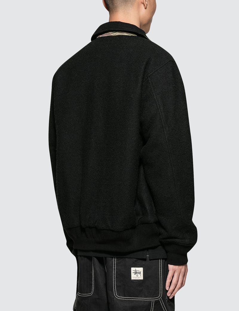 Stüssy - Boiled Wool Reversible Bomber Jacket | HBX