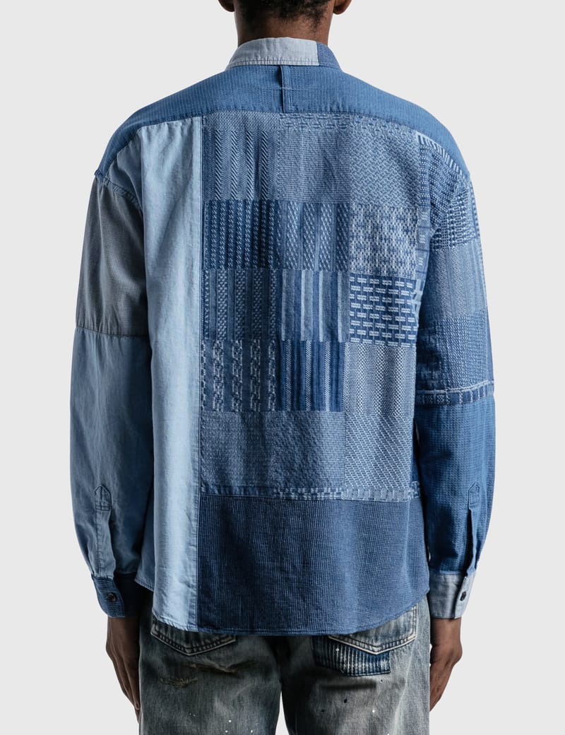 FDMTL - 3 Years Wash Boro Patchwork Shirt | HBX - ハイプビースト