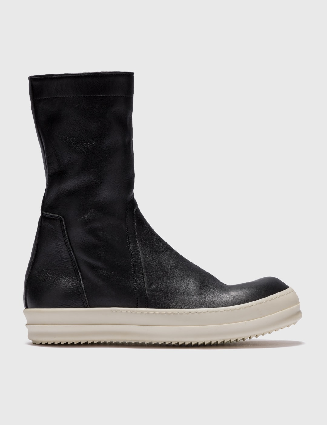 Rick Owens RICK OWEN ZIPPER LEATHER BOOTS HBX Globally Curated