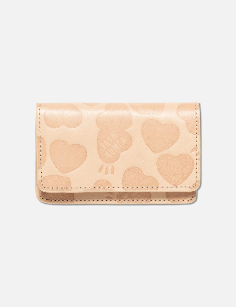 小物 HUMAN MADE LEATHER ZIP WALLET beige HUMAN MADE LEATHER ZIP WALLET beige