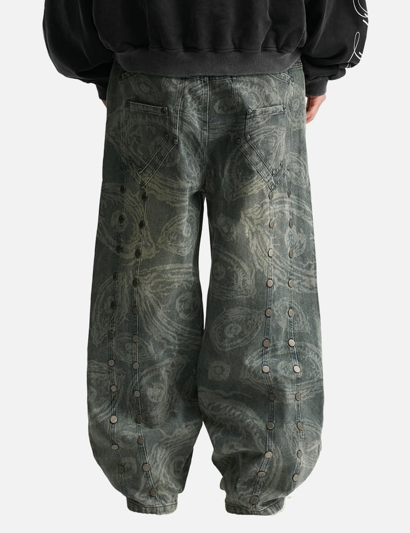 Thought We Friends Eyethought Waxed Baggy Denims 2.0 - 上蠟寬鬆做