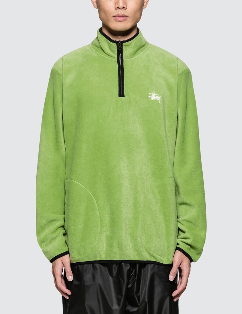 Stussy polar discount fleece half zip