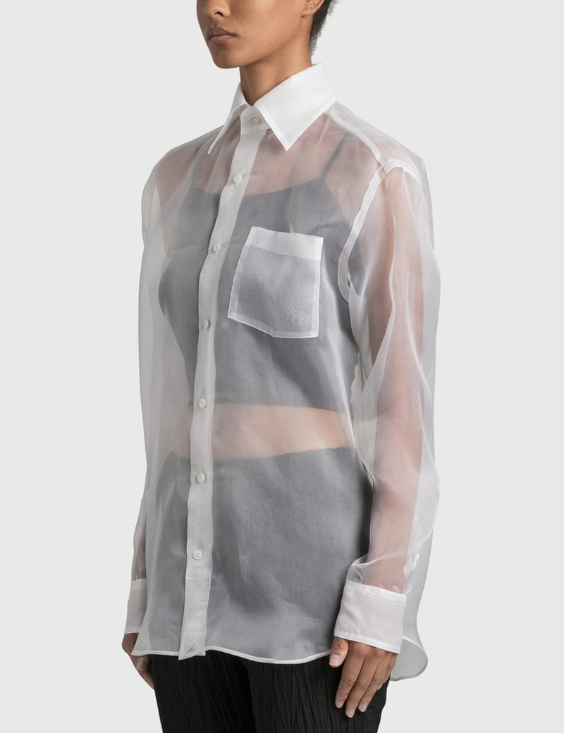 【美品】オーラリー　SHEER CLOTH SHIRTS ONE-PIECE オーラリー SHEER CLOTH SHIRTS ワン-PIECE