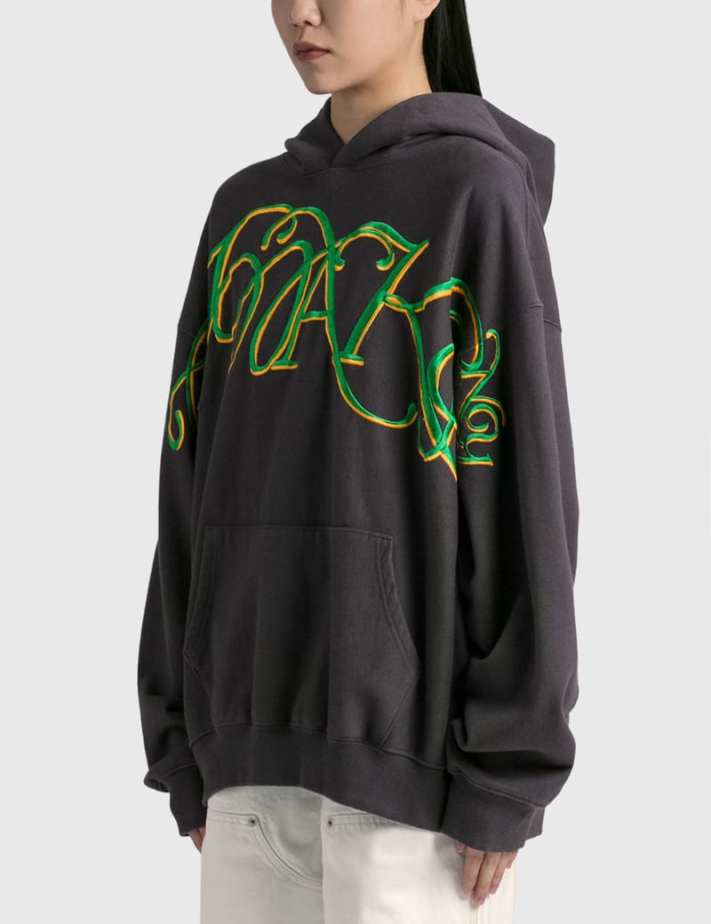 Awake NY - SCRIPT EMBROIDERED HOODIE | HBX - Globally Curated