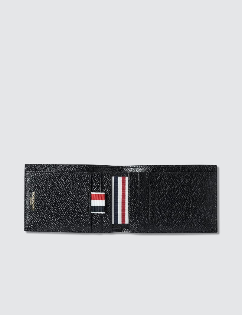 THOM BROWNE RWB Tab Pebble Calf チェーンショルダー長財布 THOM BROWNE RWB Tab Pebble Calf チェーンショルダー長財布