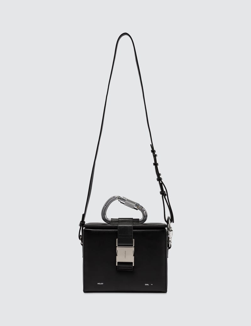 Heliot Emil - Leather Carabiner Box Bag | HBX - Globally Heliot Emil - Leather Carabiner Box Bag | HBX - Globally