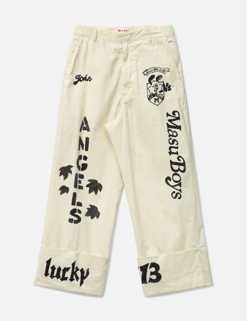 MASU - Masu x Verdy M.B.C. Memorial Pants | HBX - Globally MASU - Masu x Verdy M.B.C. Memorial Pants | HBX - Globally