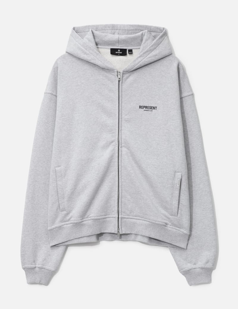 Represent オーナーズクラブ フーディー Represent Owners' Club Flocked Hoodie | Black | REPRESENT