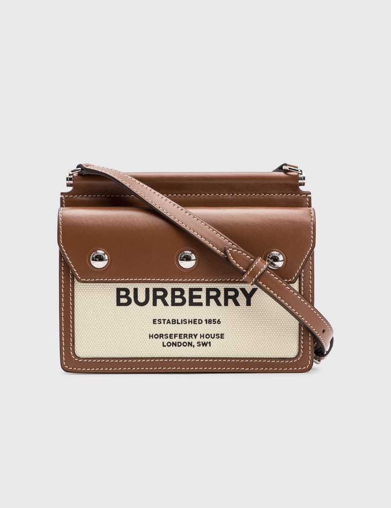 Burberry Mini Horseferry Print Title Bag with Pocket Detail