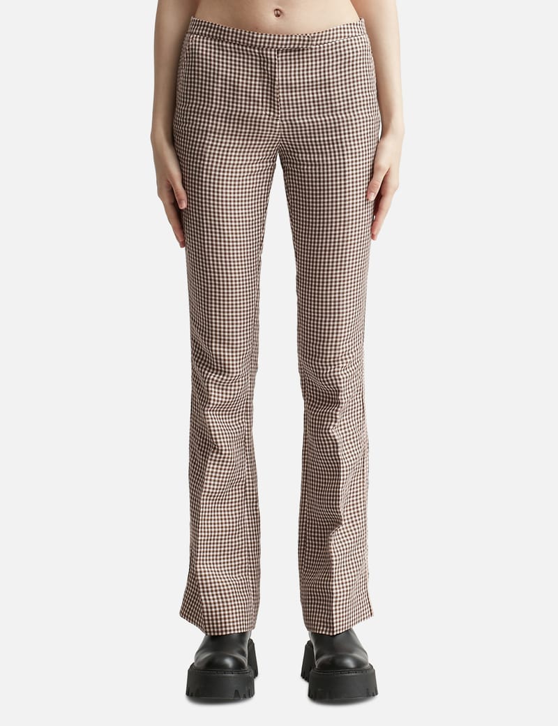 Womens 2024 check trousers