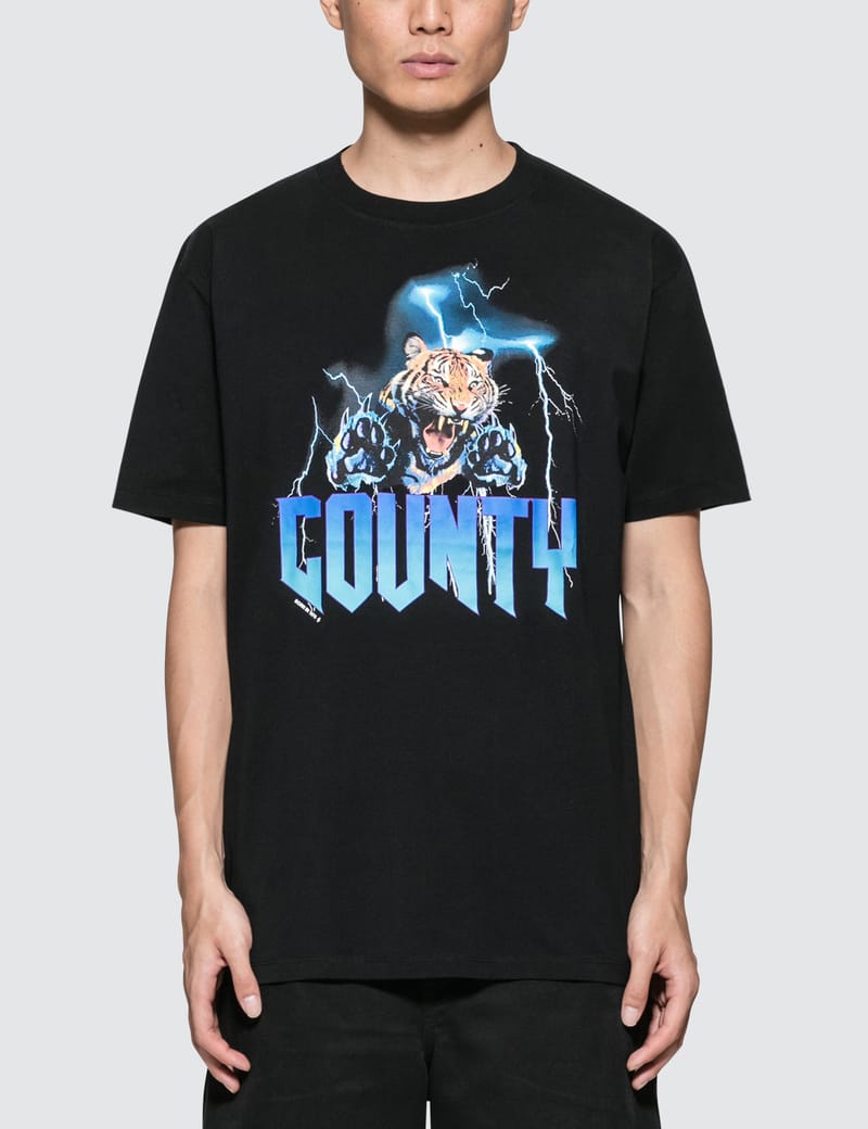 【新品】Marcelo Burlon TIGER LIGHTNING Marcelo Burlon - Tiger Lightning S/S T-Shirt | HBX
