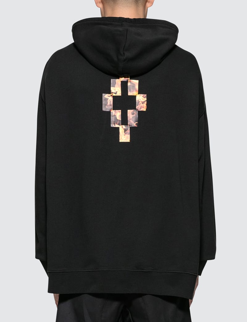 Marcelo Burlon - Fire Cross Hoodie | HBX - Globally Curated