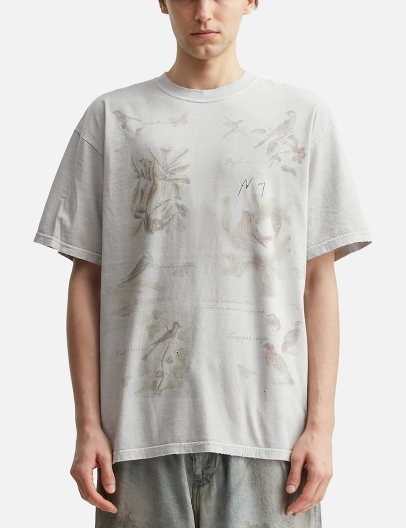 ANCELLM Damage Waffle Crew Long Sleeves T-Shirt - Japanese cotton