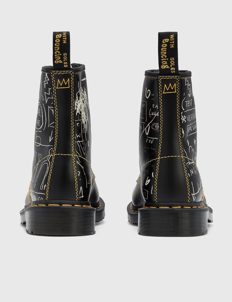 BASQUIAT × Dr. Martens 1461 II 3EYE 27cm 1461 Basquiat II Black+DMS Yellow Pez Smooth Leather Oxford