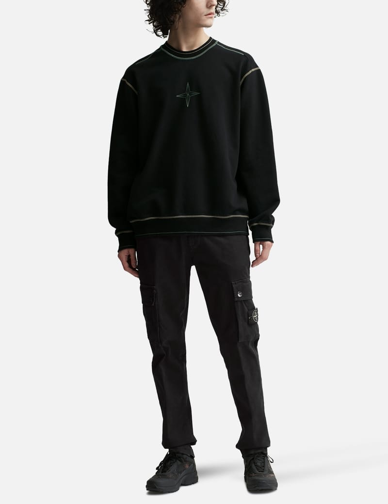 Stone Island - Contrast Stitch Sweatshirt | HBX - Globally Curated