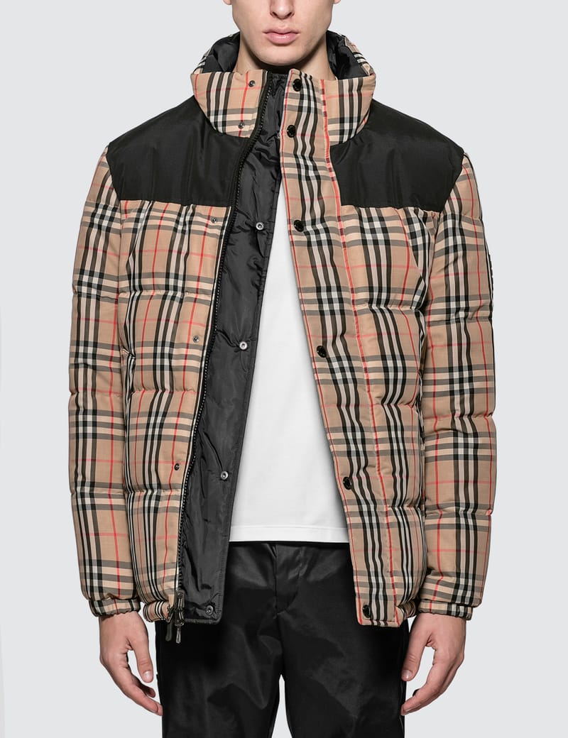 Burberry vintage check 2024 reversible puffer jacket