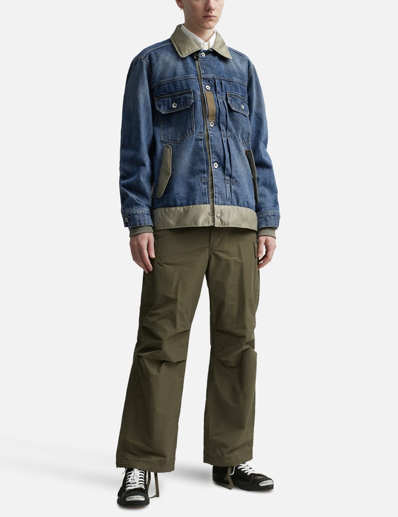 Sacai - Denim Nylon Twill Blouson | HBX - Globally Curated Fashion