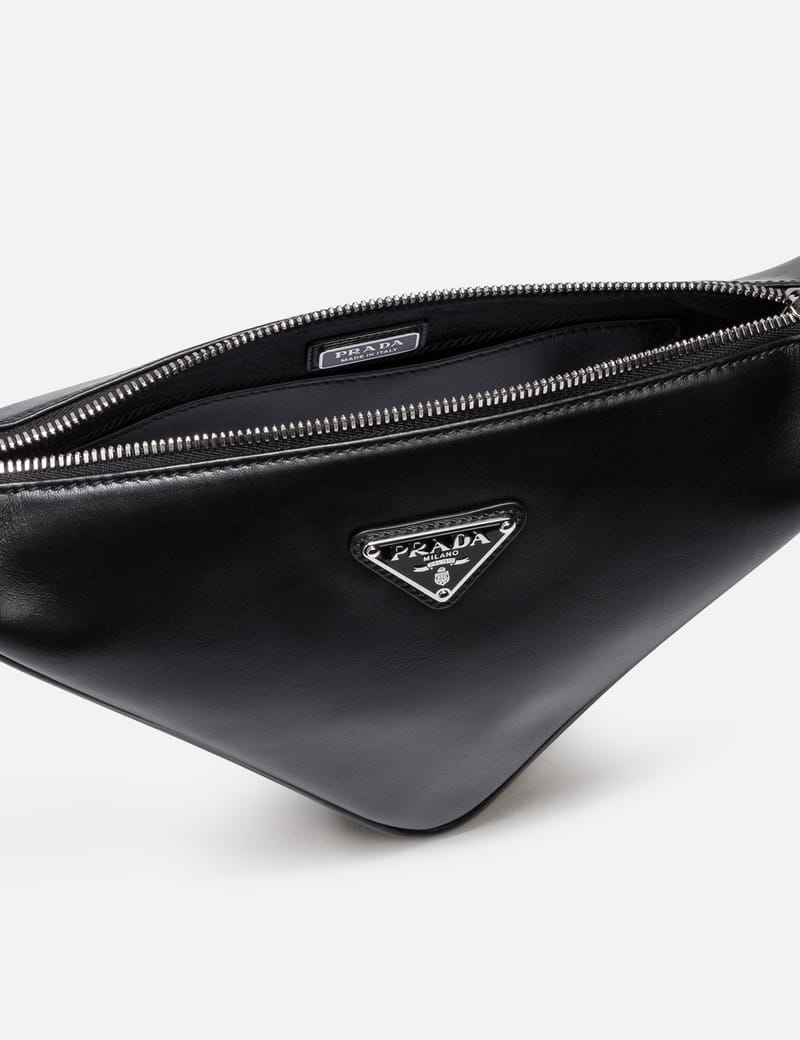 Prada - トライアングル レザー バッグ | HBX - ハイプビースト