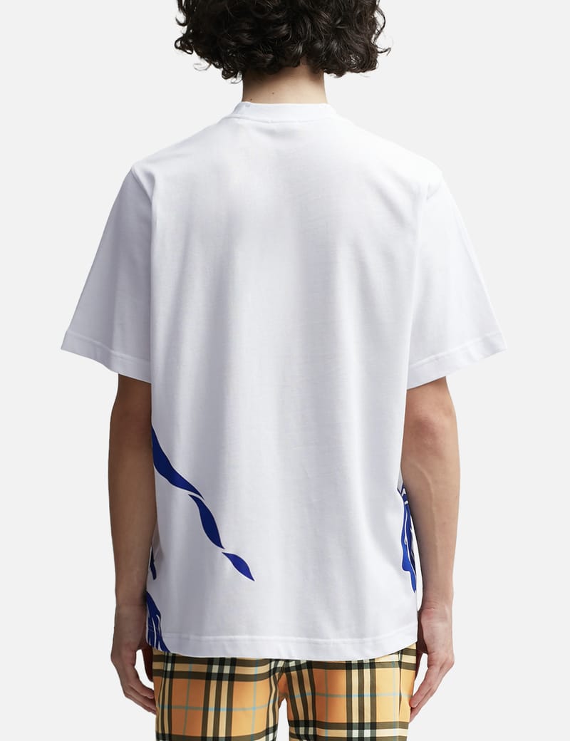 【BURBERRY】EKDグラフィックプリント コットンTシャツ EKD Cotton T-shirt in White - Women | Burberry® Official