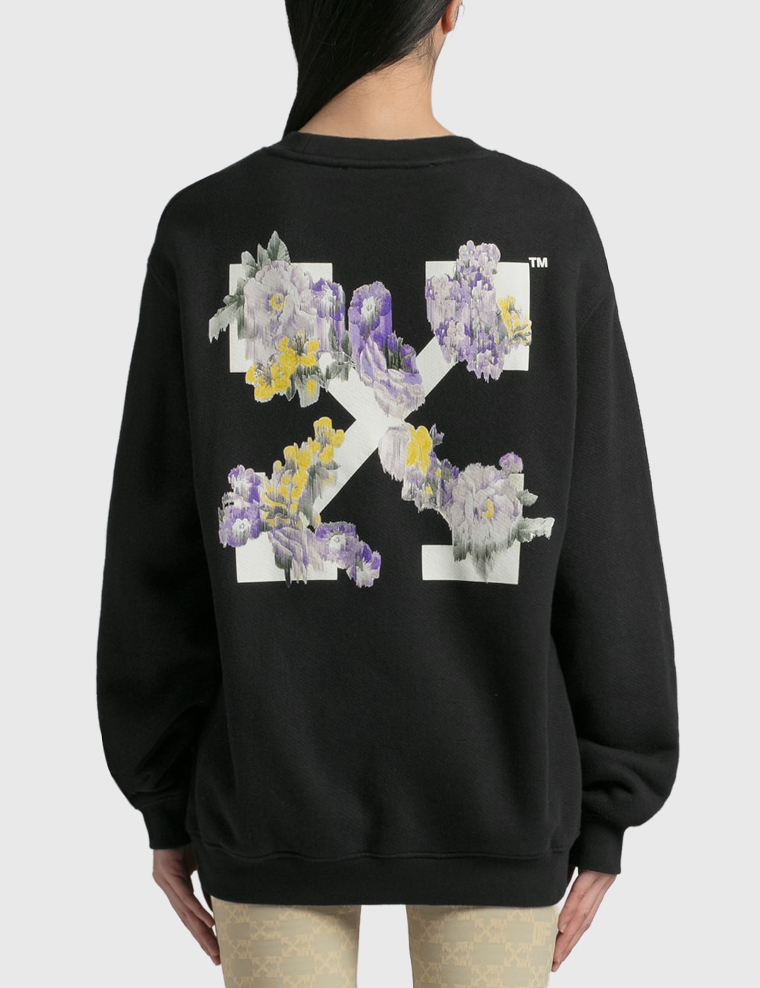 Sunray Spirit Hina Reversed Fleece Crew Neck Sweatshirt in Off White