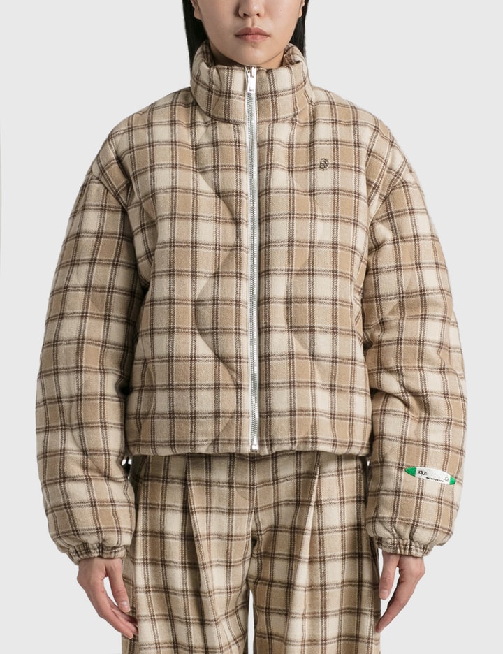Kijun - PLAID CHECK PUFFER JACKET | HBX - Globally Curated Fashion and ...