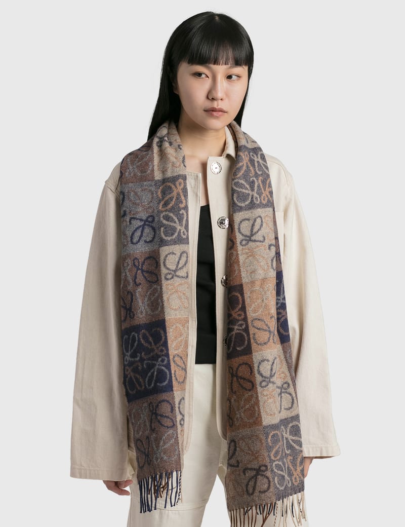 Loewe - Anagram Scarf | HBX - Globally Curated Fashion and Loewe - Anagram Scarf | HBX - Globally Curated Fashion and