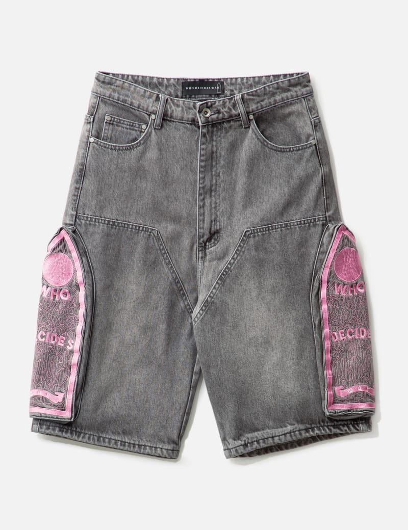 Who Decides War - Side Embroidery Mid Length Short | HBX
