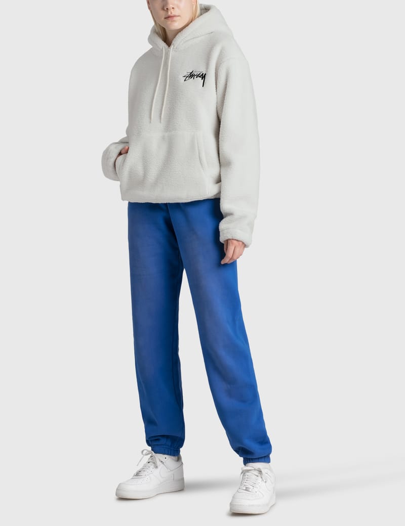 Stussy polar fleece hoodie hot sale