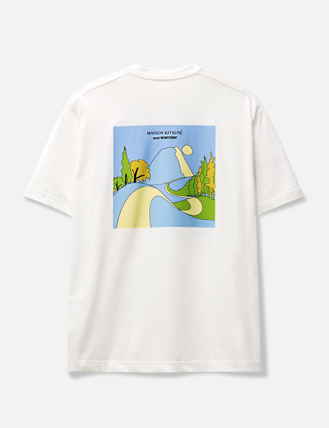 and wander - and Wander x Maison Kitsuné Dry Cotton T Mountain