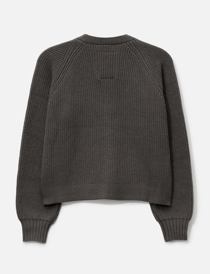 basketcase ニット Basketcase HENCH, Knit Cardigan - Brown V-neck wool-blend with