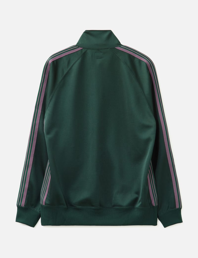 Needles Track Jacket - Green breathable polyester jacket with