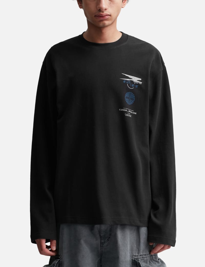 Hood By Air. - Black Layered Graphic L/S T-Shirt | HBX