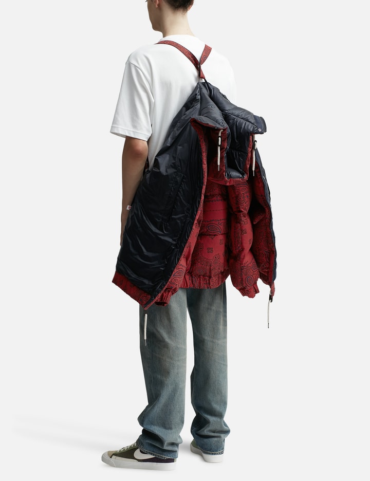 Sacai - Bandana Print Puffer Jacket | HBX - Globally Curated Fashion ...