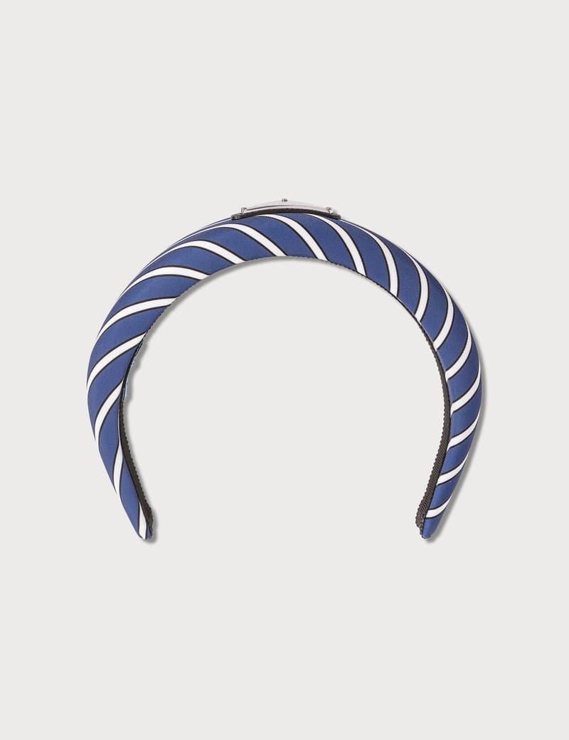 Prada - Stripe Nylon Headband | HBX - ハイプビースト(Hypebeast)が ...