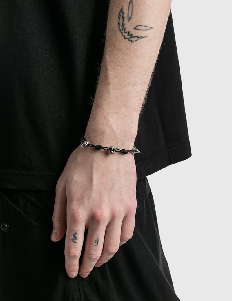 Alexander McQueen - Stud and Skull Bracelet | HBX - Globally