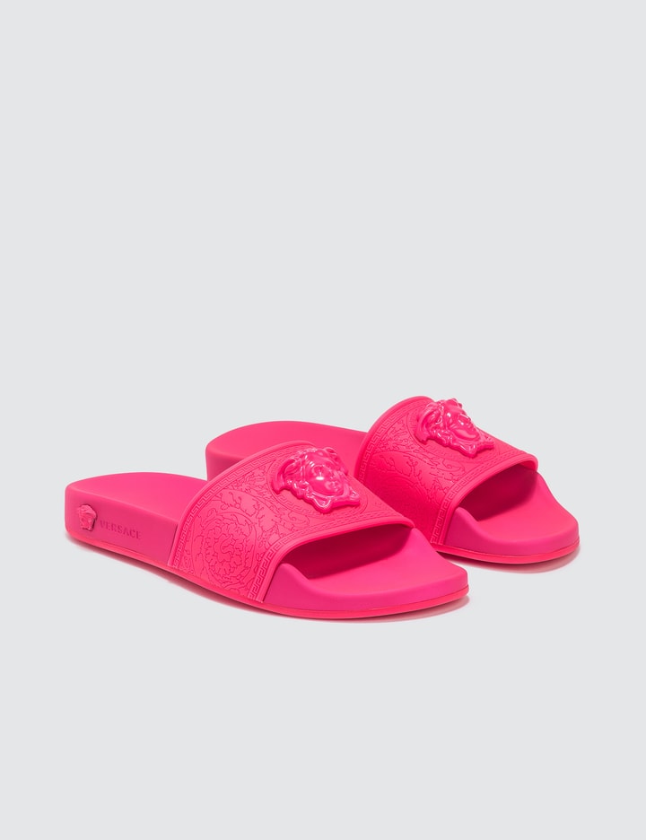 Versace - Baroque Medusa Slides | HBX - Globally Curated Fashion and ...
