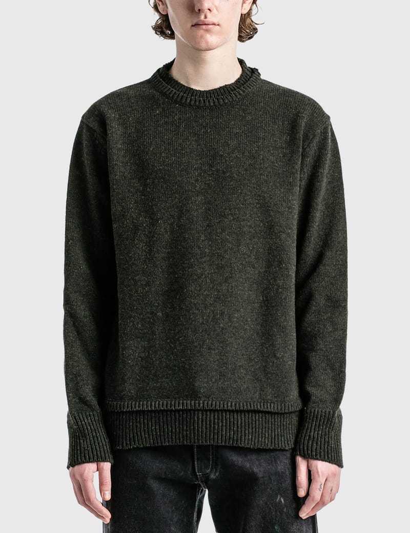 Maison Margiela - Layered Wool Blend Sweater | HBX - Globally