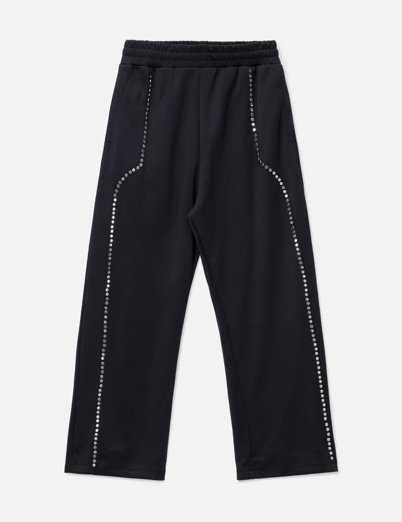 【2plan】87 Track Bermuda Pants ROUGH. - Studded Track Pants | HBX - Globally Curated